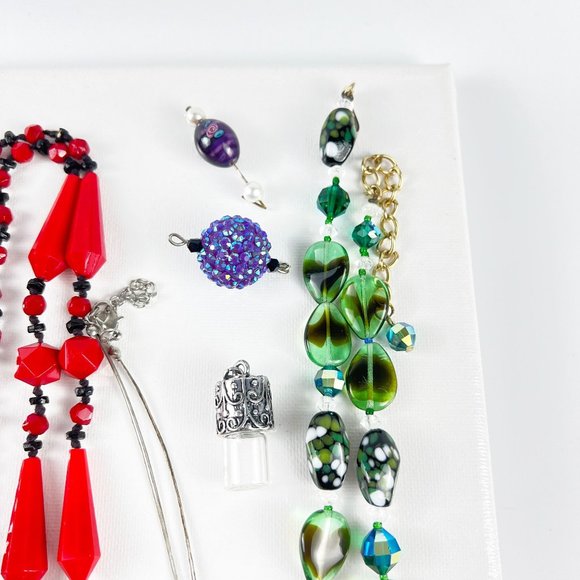 Bead Soup, Harvested Beads for Jewelry, Upcycled Lot, Bead Destash, Grab Bag - Picture 6 of 9